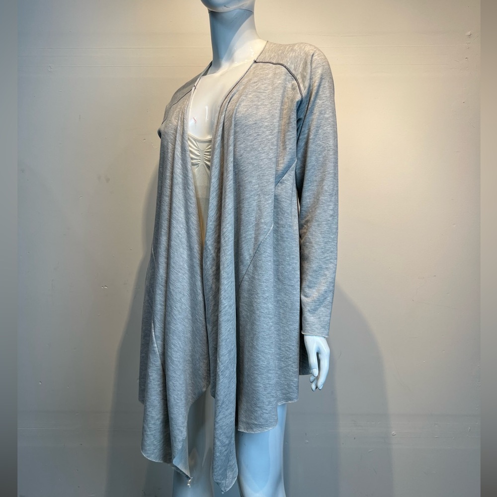 Maaji ActiveWear WaterFall Open Front Gray Sweater